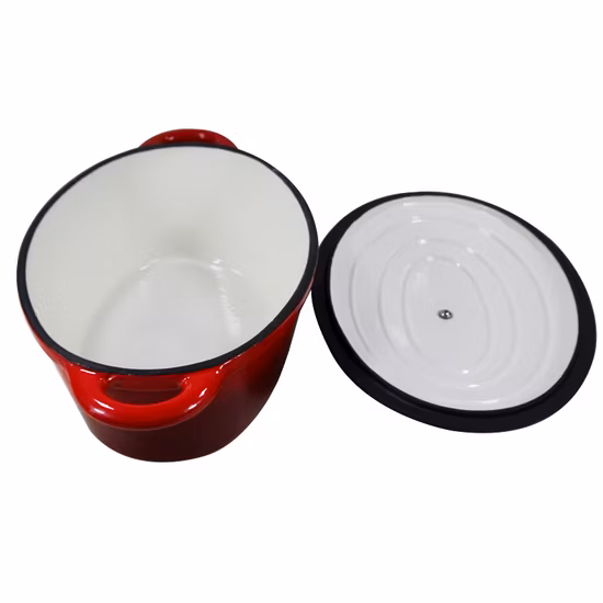 3.8qt 4qt Oval Red Cast Iron Casserole Pot Cast Iron Dutch Oven French Oven Sauce Pan