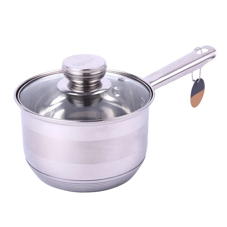Stainless Steel Kitchen Ware Mini Pot Milk Pot Sauce Pan with Lid