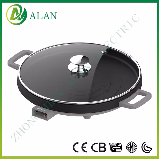 Best Quality 3.5L Electric Grill Pan 2 in 1 Household Electric Appliances Double Pan Multi Usage 1200W Fast Cook Electric Cooking Pan